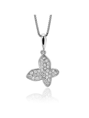 Jolie Argent Collier avec pendentif ZH-7044