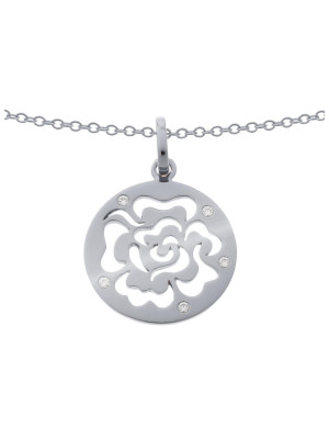 Fiore Argent Collier avec pendentif ZH-7079