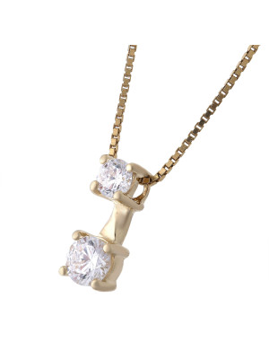 Lykke Argent Collier avec pendentif ZH-7128/G