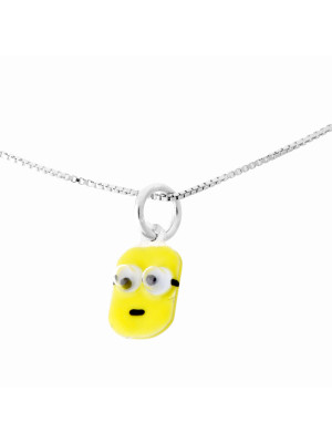 Minion Argent Collier avec pendentif ZH-7135