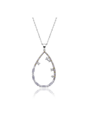 Islia Argent Collier avec pendentif ZH-7423