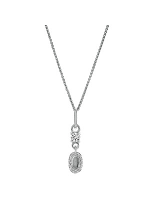 Lily Argent Pendentif avec Chaine ZH-7582