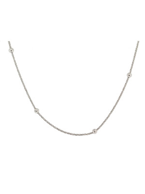 Argent Collier sans pendentif ZK-7201