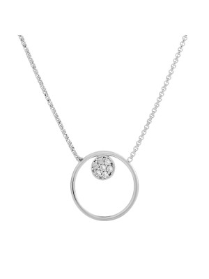 Alessia Argent Collier avec pendentif ZK-7382