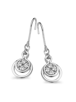 Argent Boucle d'oreille ZO-5119