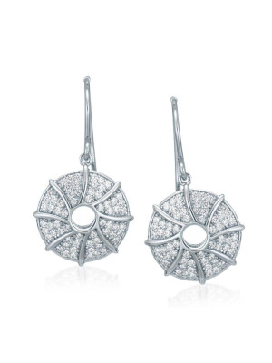 Argent Boucle d'oreille ZO-5169