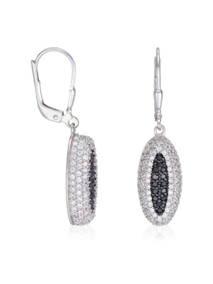 Argent Boucle d'oreille ZO-5177