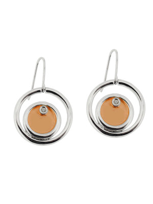 Argent Boucle d'oreille ZO-5703