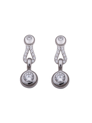 Argent Boucle d'oreille ZO-5848