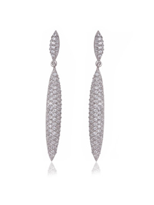 Argent Boucle d'oreille ZO-5875