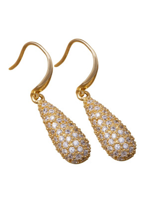 Argent Boucle d'oreille ZO-5885-GOLD