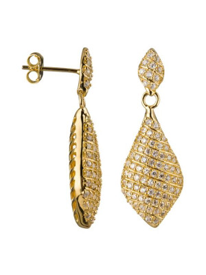 Argent Boucle d'oreille ZO-5886-GOLD