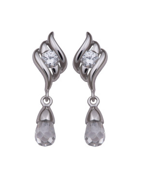 Argent Boucle d'oreille ZO-5894