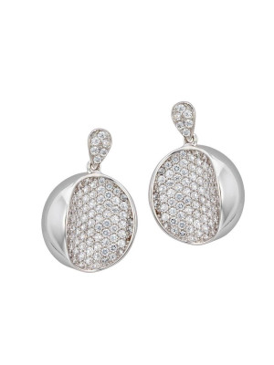 Argent Boucle d'oreille ZO-5936