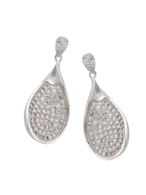 Argent Boucle d'oreille ZO-5937