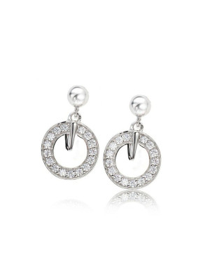 Argent Boucle d'oreille ZO-5943