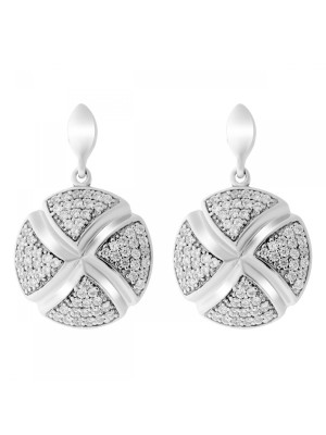 Argent Boucle d'oreille ZO-6043