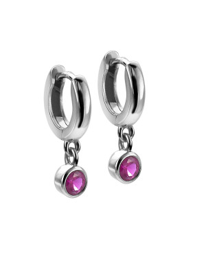 Argent Boucle d'oreille ZO-6075