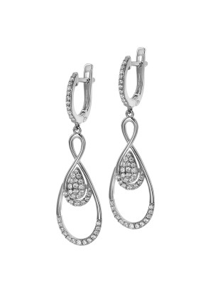 Angelina Argent Boucle d'oreille ZO-7041