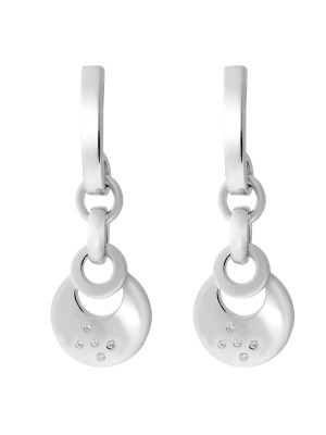 Saga Argent Boucle d'oreille ZO-7072