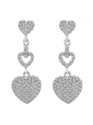 Mille Argent Boucle d'oreille ZO-7273