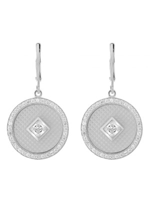 Huda Argent Boucle d'oreille ZO-7290