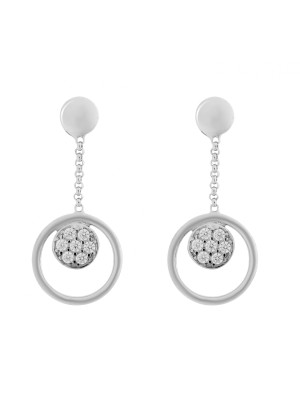 Alessia Argent Boucle d'oreille ZO-7382