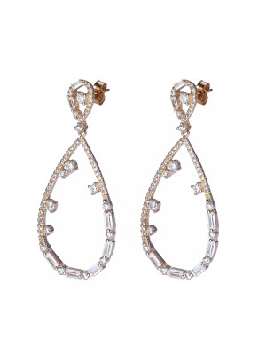 Islia Argent Boucle d'oreille ZO-7423/RG