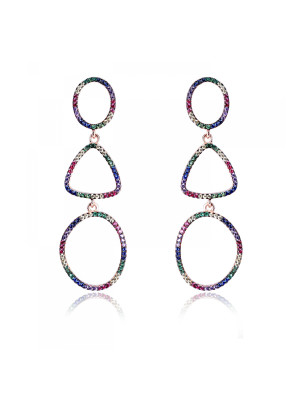 Aura Argent Boucle d'oreille ZO-7461