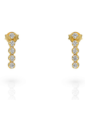 Bling Argent Boucle d'oreille ZO-7547/G