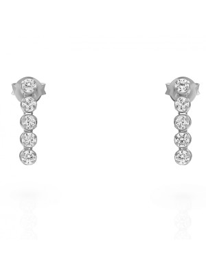 Bling Argent Boucle d'oreille ZO-7547