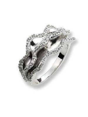 Argent Bague ZR-3509