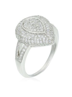 Argent Bague ZR-3523