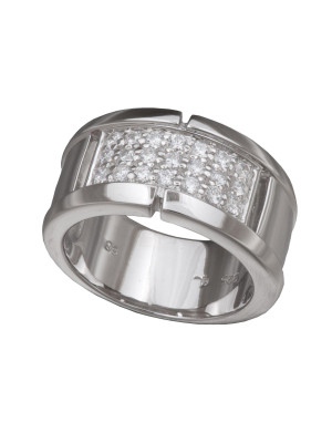 Argent Bague ZR-3645