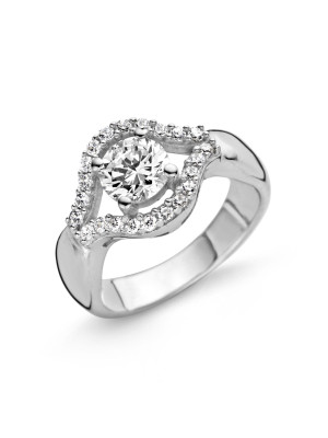 Argent Bague ZR-3863