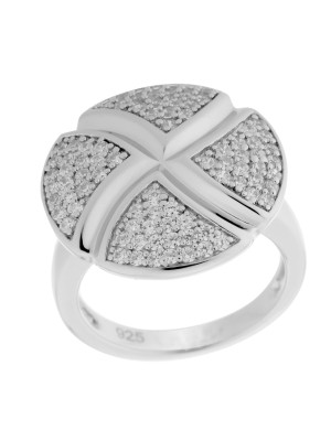 Argent Bague ZR-6043