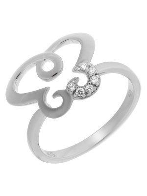 Argent Bague ZR-7088