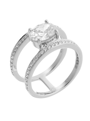 Argent Bague ZR-7122