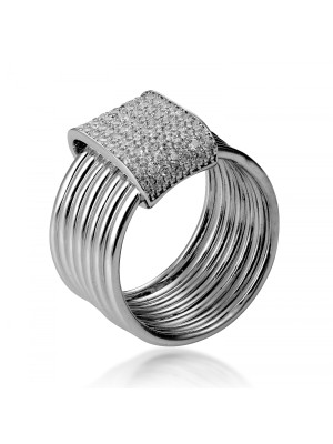 Argent Bague ZR-7417