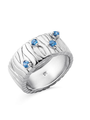 Argent Bague ZR-7504