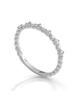 Signature Argent Bague ZR-7535