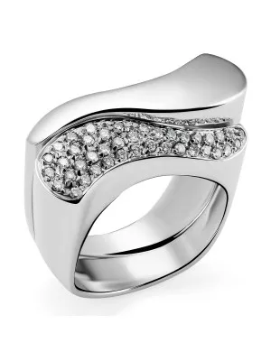 Or blanc 18C Bague RD-3230