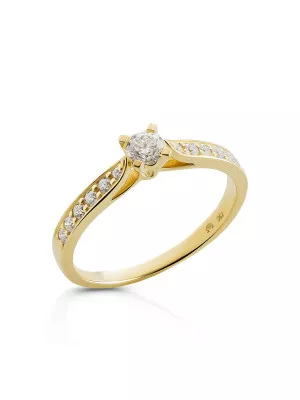 Orphelia® Women's Yellow gold 18C Ring - Gold RD-3929