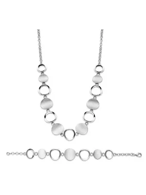 Argent Set: Collier + Bracelet SET-025