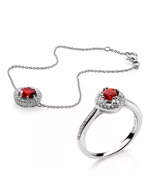 Kaia Argent Set: Bracelet + Ring SET-7477/RU