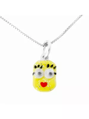 Minion Argent Collier avec pendentif ZH-7135/2