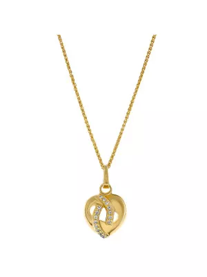 Amore Argent Pendentif avec Chaine ZH-7577/G