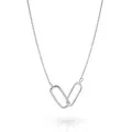 Rose Argent Collier ZK-7561