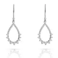 Petal Argent Boucle d'oreille ZO-7564