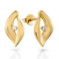 Orphelia® 'Milan' Women's Sterling Silver Stud Earrings - Gold ZO-7519/G